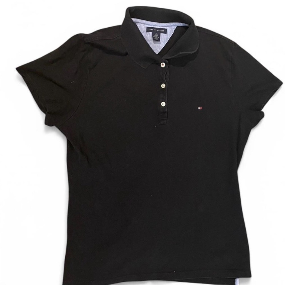 Tommy Hilfiger Women's Black Polo Shirt